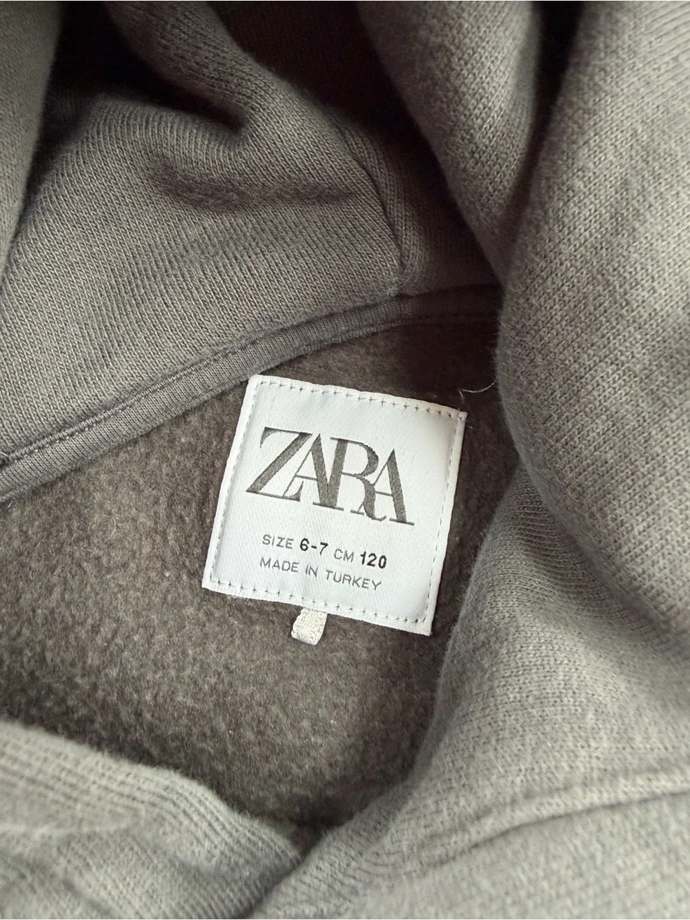 Zara Size 6-7 Years Ballet Slippers You Can Do Anything Grey Hoodie Sweatshirt